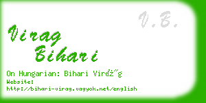 virag bihari business card